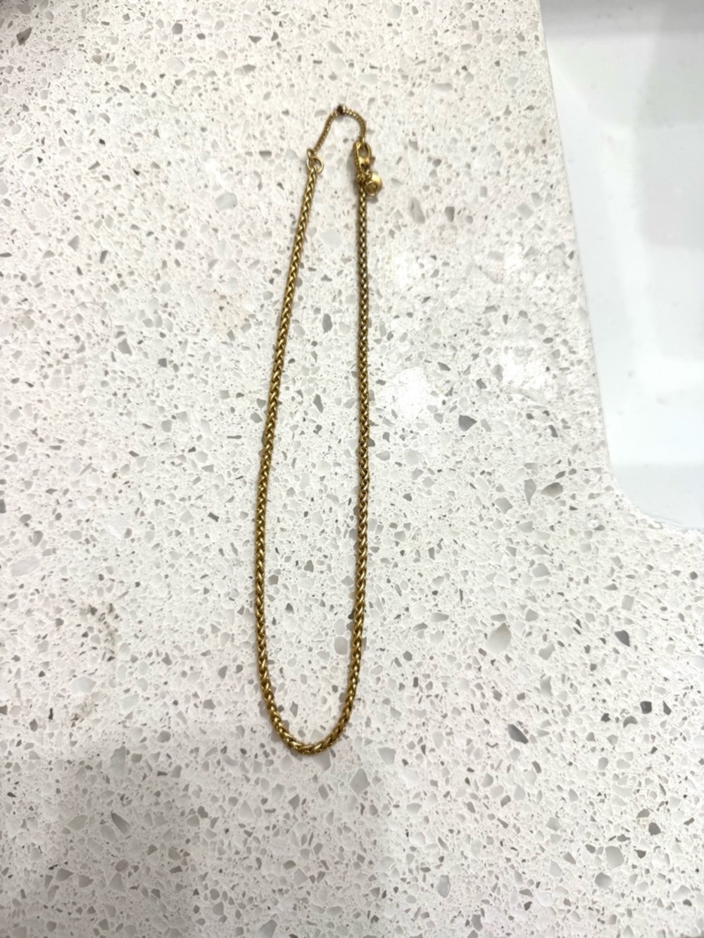 Madewell Gold Rope Chain Necklace